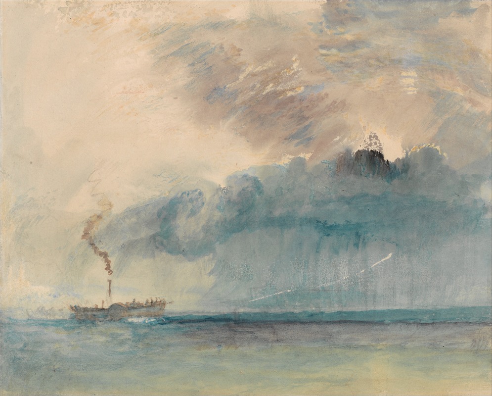 A Paddle-steamer in a Storm (ca. 1841)