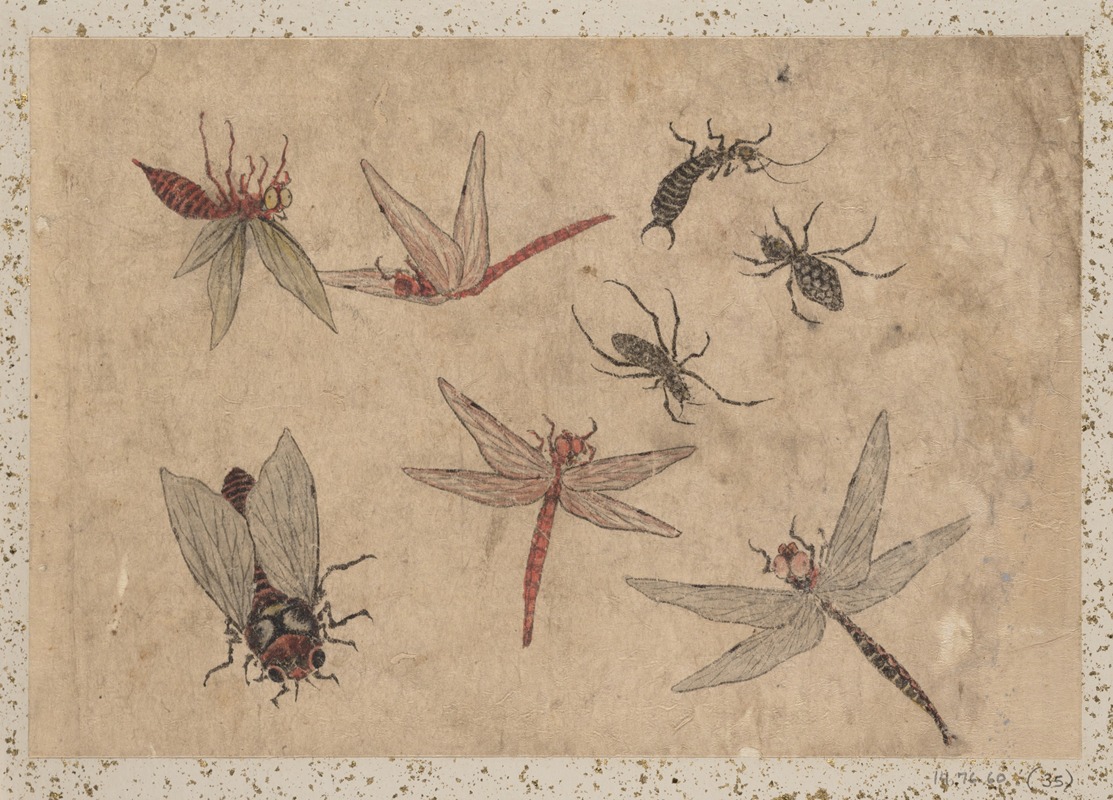 Album of Sketches by Katsushika Hokusai and His Disciples Pl.35 (19th century)