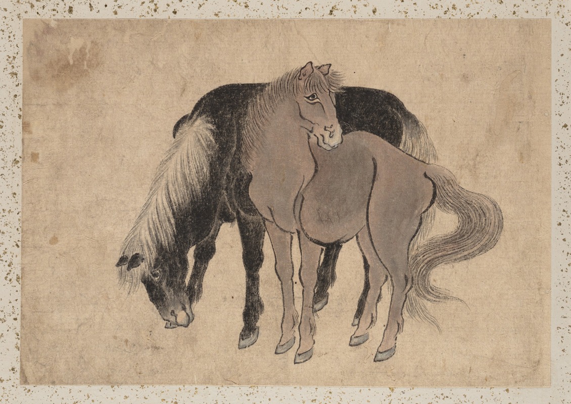 Album of Sketches by Katsushika Hokusai and His Disciples Pl.48 (19th century)