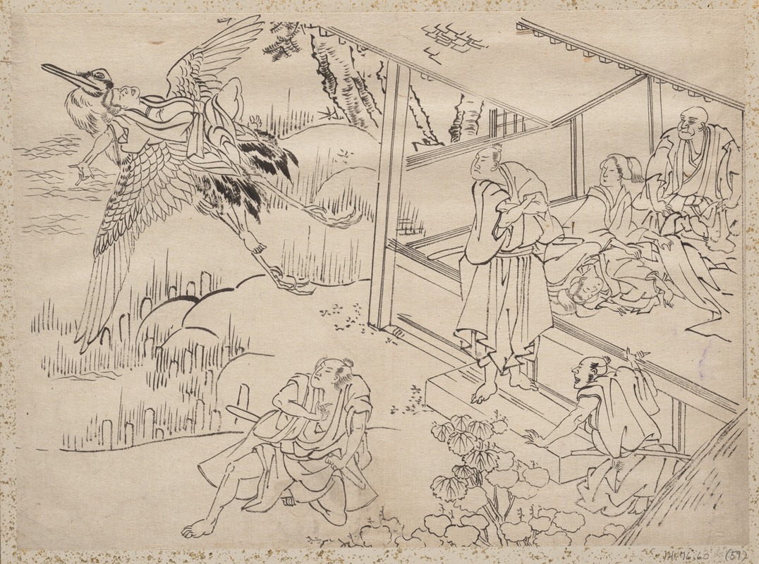 Album of Sketches by Katsushika Hokusai and His Disciples Pl.59 (19th century)