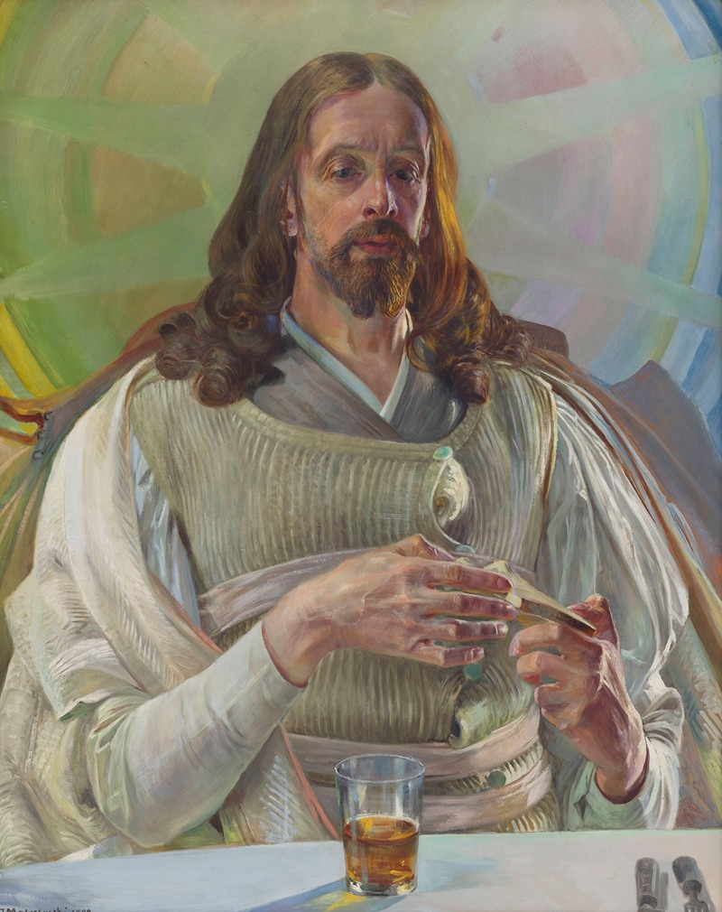 Christ in Emmaus – central section of the triptych