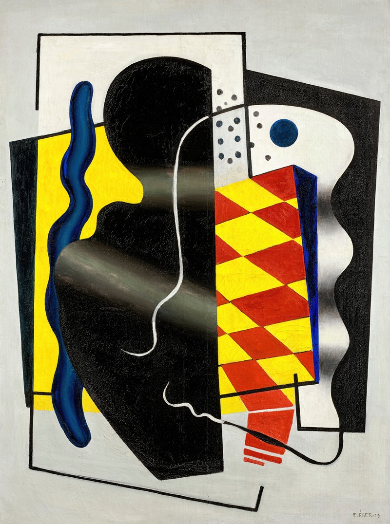 Composition au damier (Composition jaune et noir)