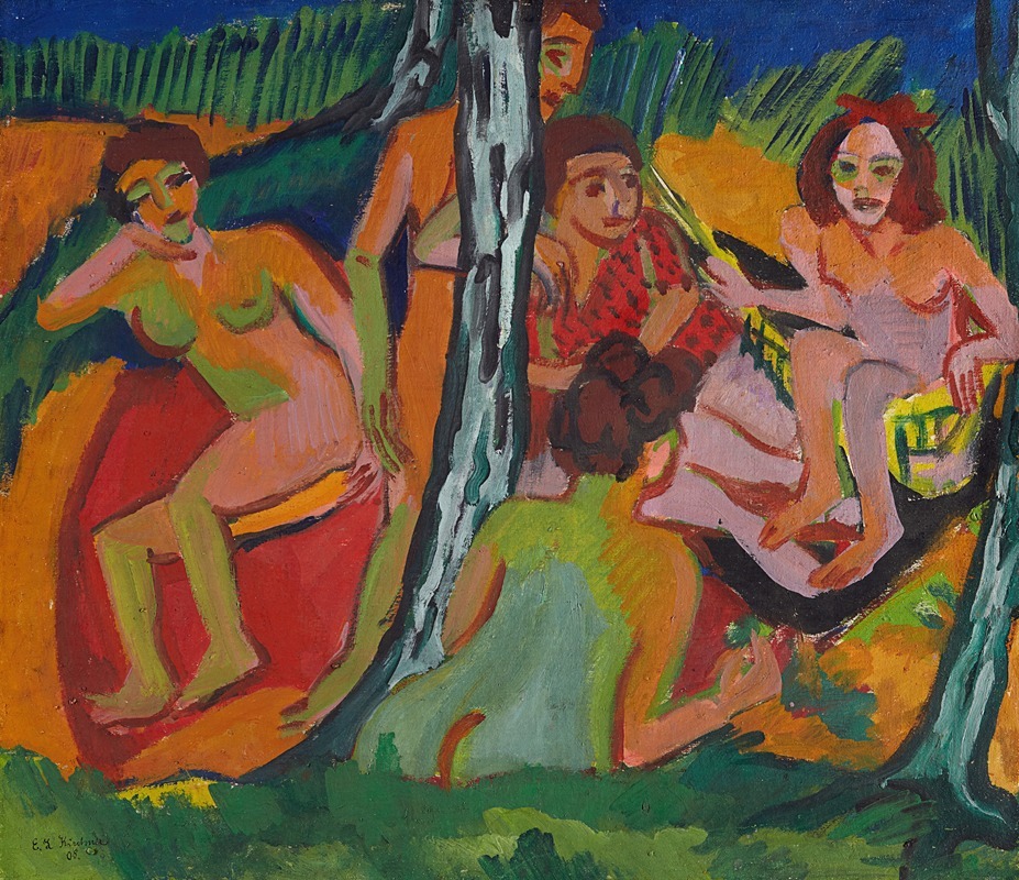 Forest Scene (Moritzburg Lakes) (ca. 1909 – 1925)