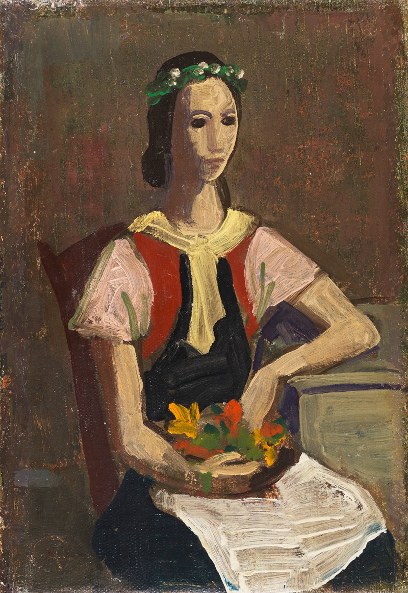 Girl with Flowers