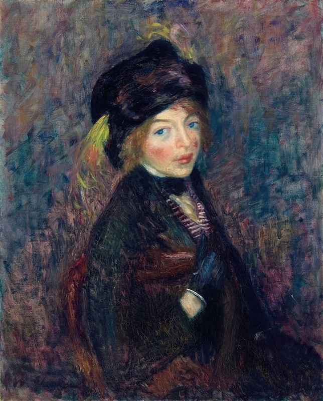 Head of Girl, Feather in Turban (c. 1912)