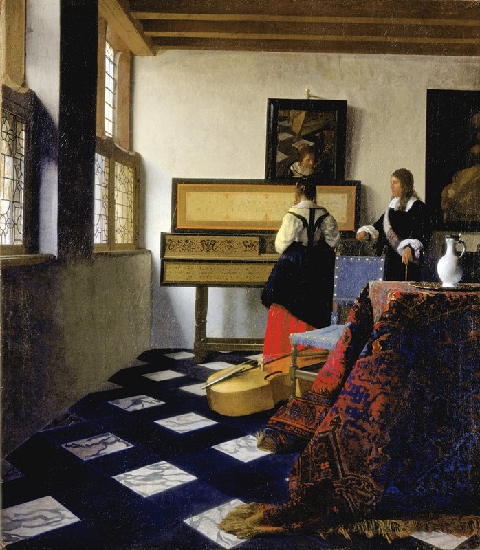 Lady At The Virginal With A Gentleman, ‘the Music Lesson’