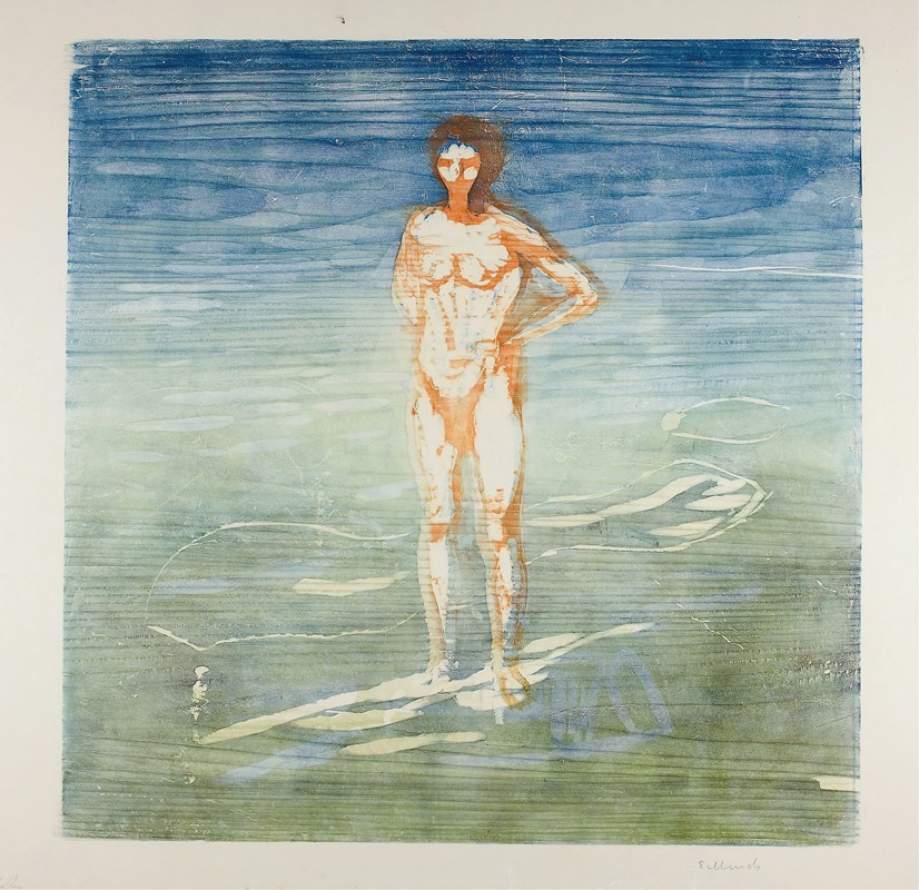 Man Bathing