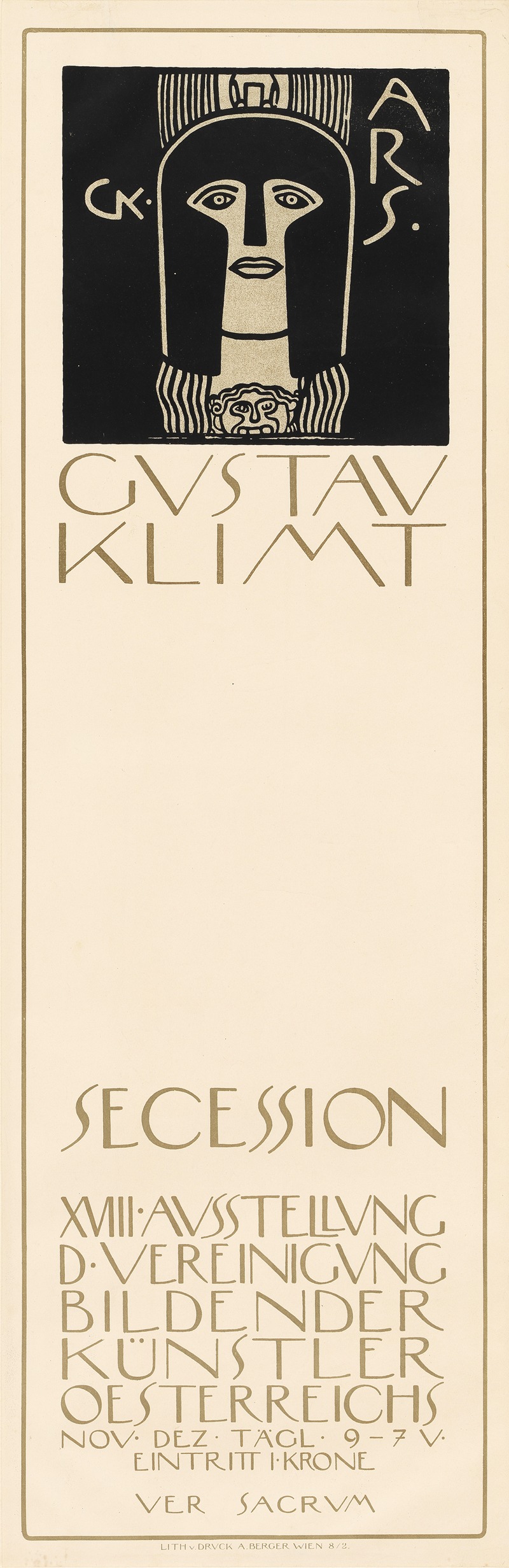 Plakat der 18. Ausstellung der Secession