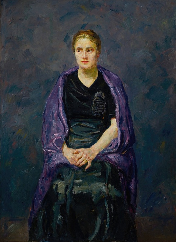 Portrait of Mink with Violet Shawl