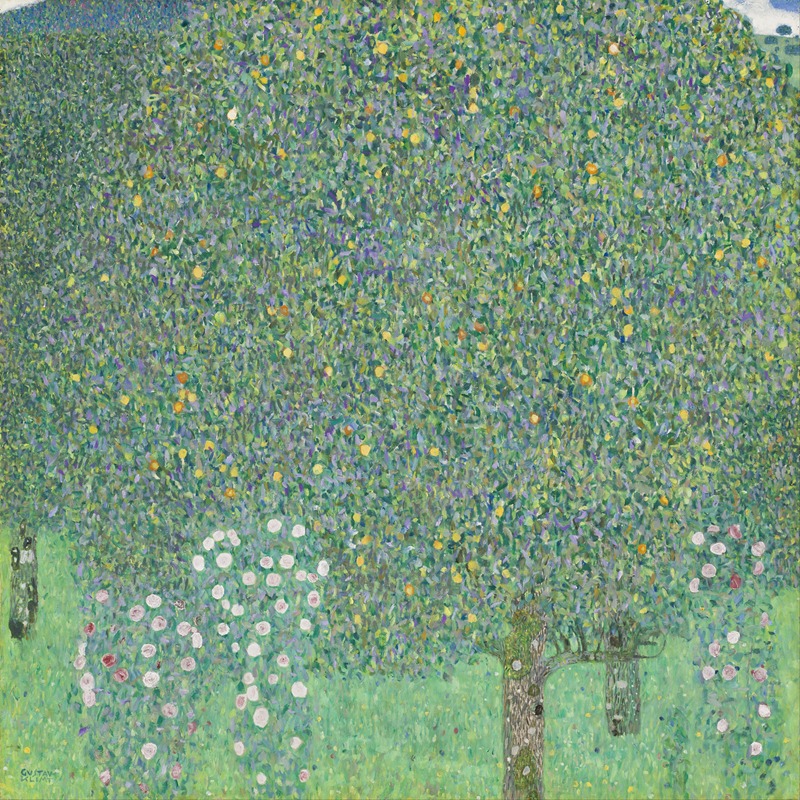Rosebushes under the Trees (circa 1905)