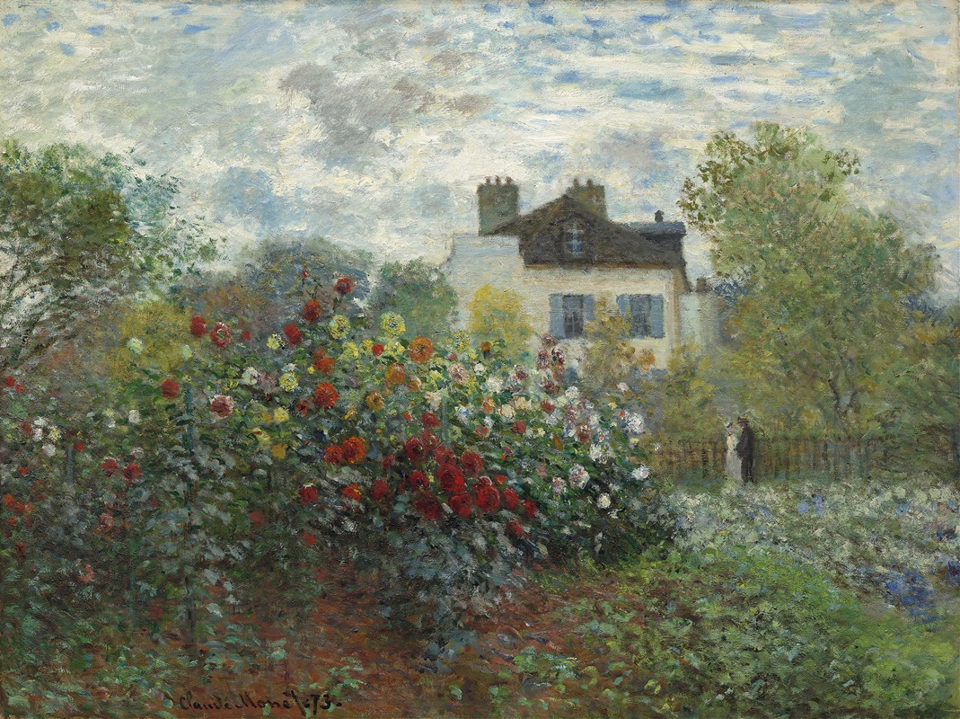 The Artist’s Garden in Argenteuil (A Corner of the Garden with Dahlias)