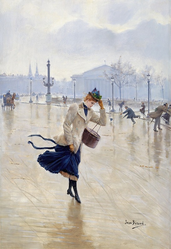 Windy Day, Place De La Concorde (c. 1890)