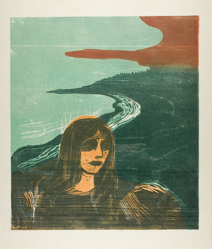 Woman’s Head against the Shore