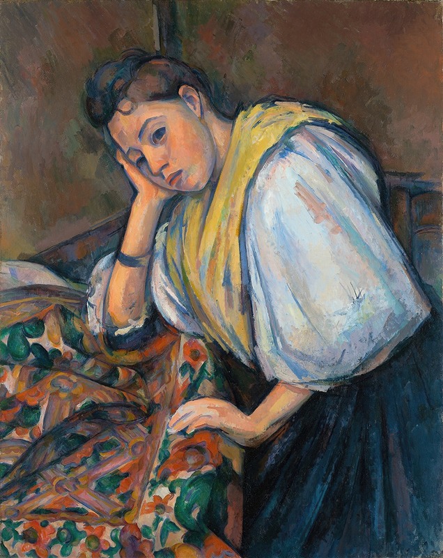 Young Italian Woman at a Table