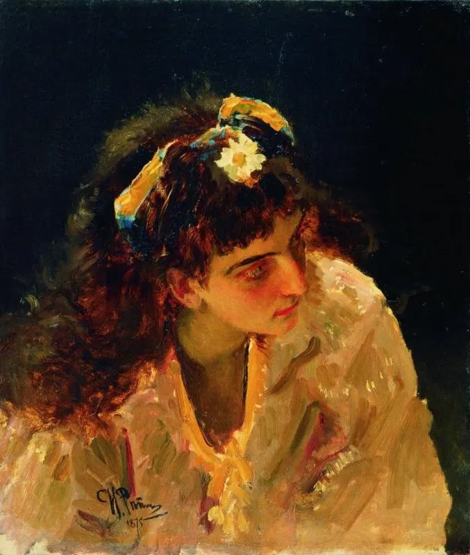 Head of an Indian beauty（インドの美女の頭部）