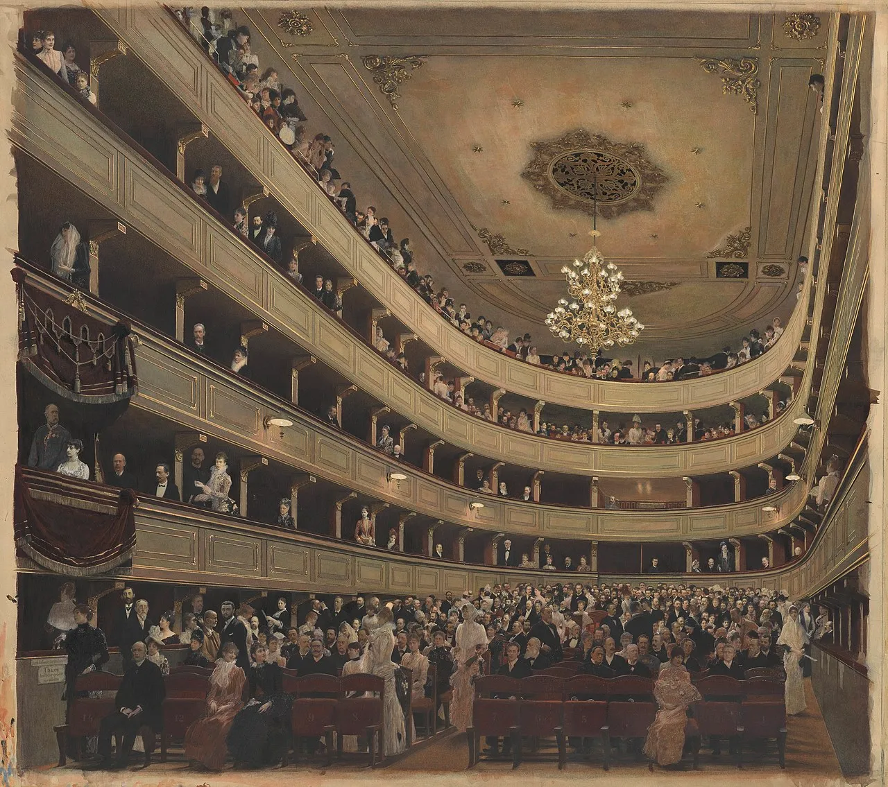 The Auditorium in the Old Burgtheater, Vienna（旧ブルク劇場の観客席）