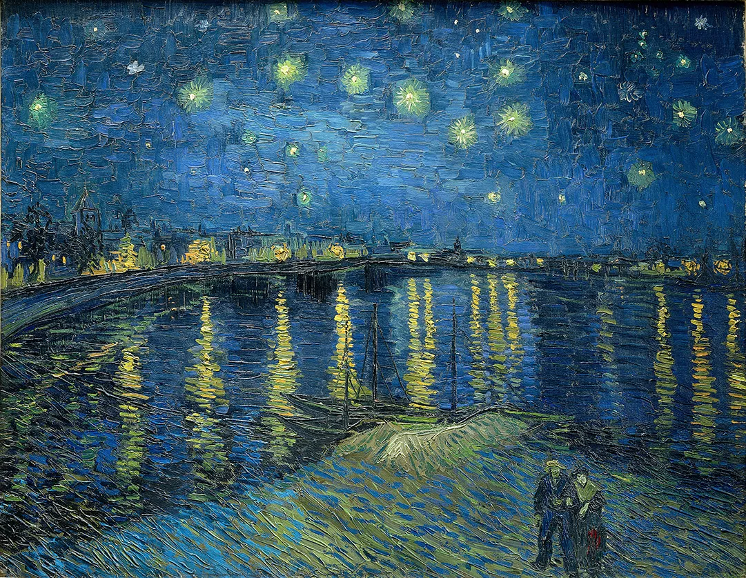 ローヌ川の星月夜（Starry Night Over the Rhône）