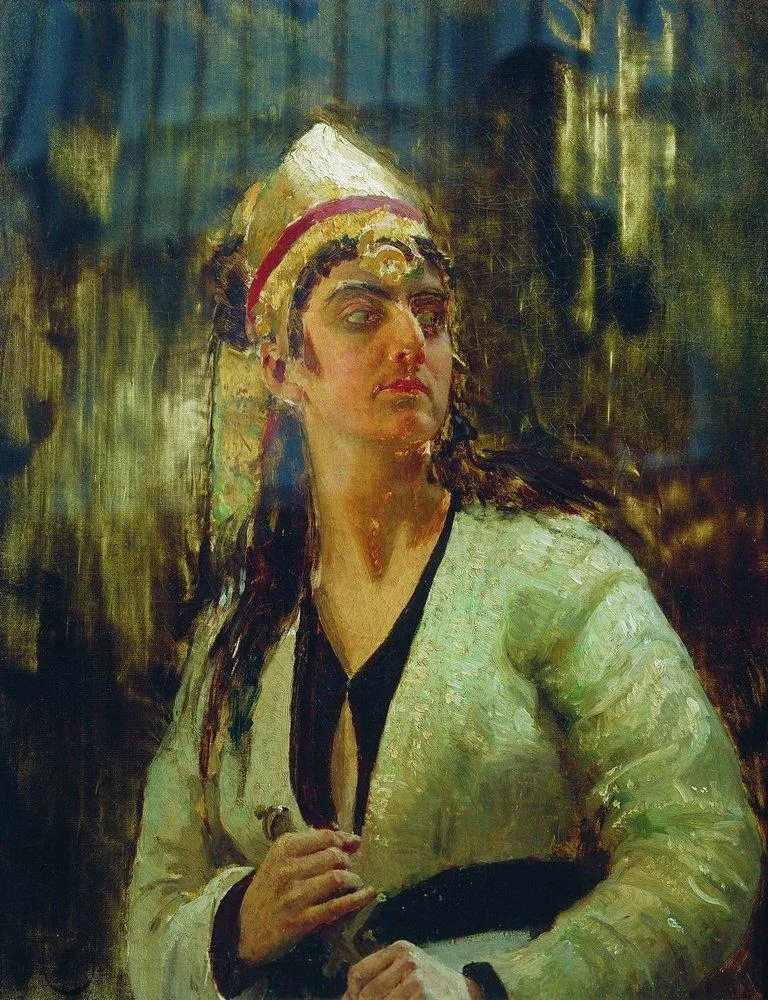 Woman with a dagger(短剣を持つ女)