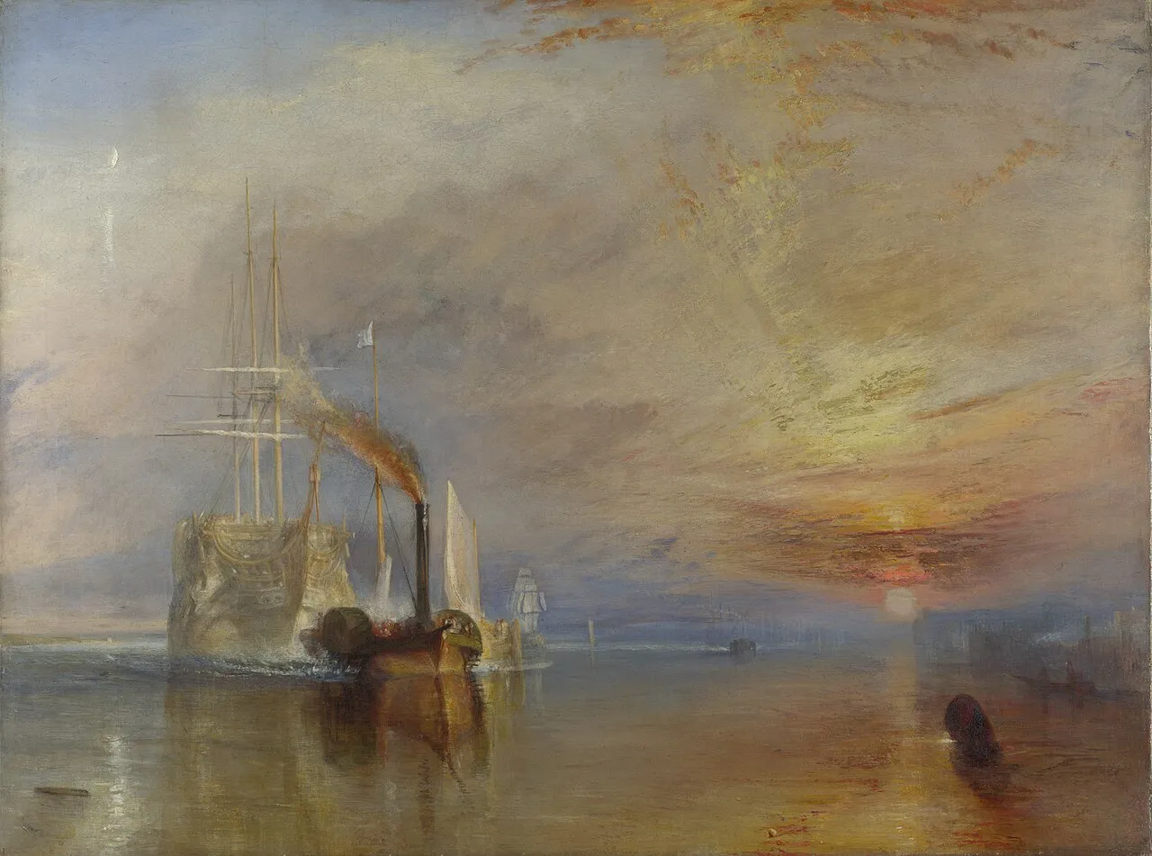 The Fighting Temeraire, tugged to her last Berth to be broken up, 1838