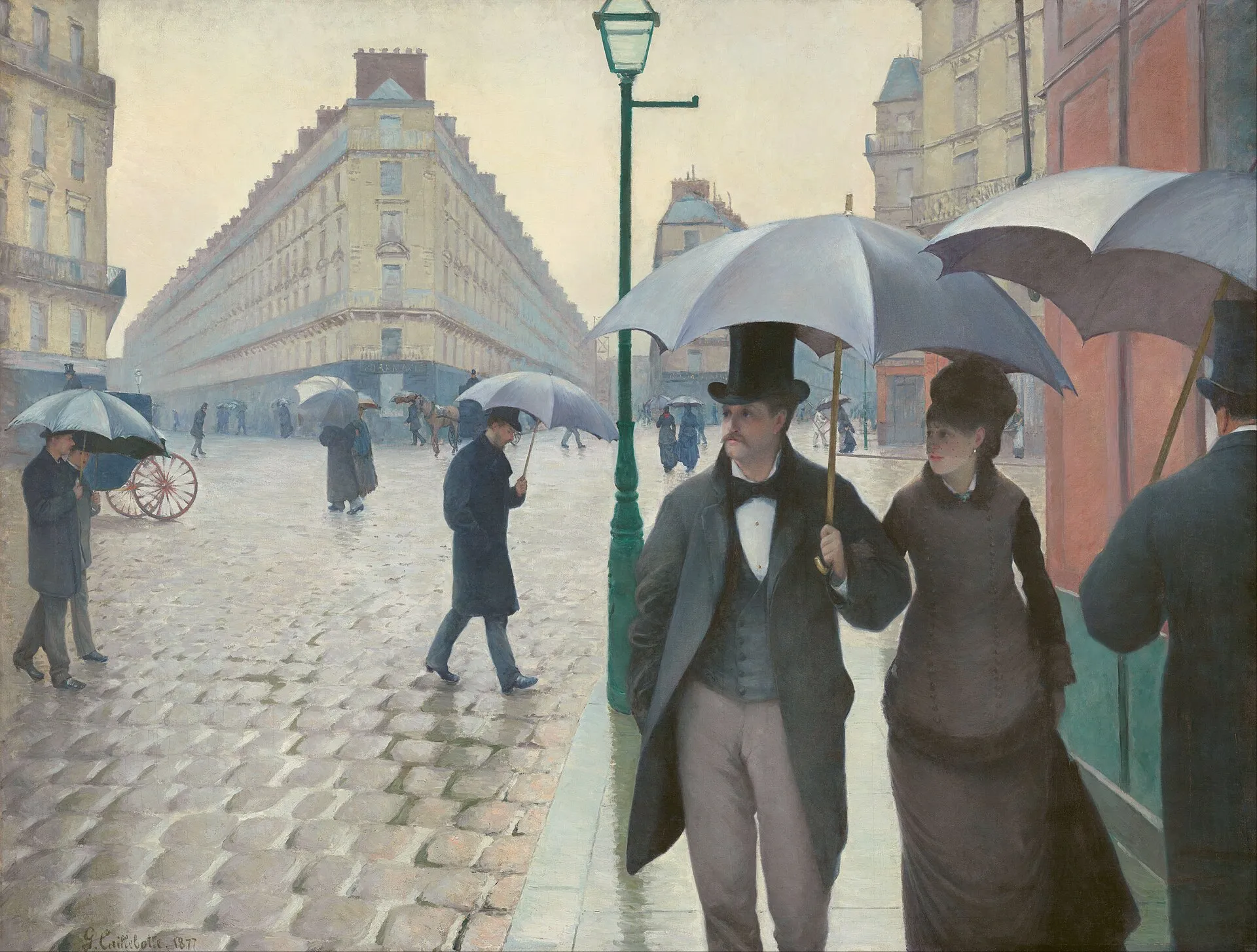 Rue de Paris, temps de pluie（パリの通り、雨）